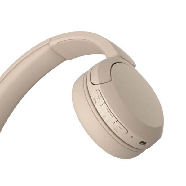 Sony WH-CH520 Wireless Bluetooth Headphones on Ear with Mic, Up to 50Hrs Battery, Quick Charge, DSEE Upscale, Multipoint Connectivity, Voice Assistant, Customized EQ-Beige - Image 5