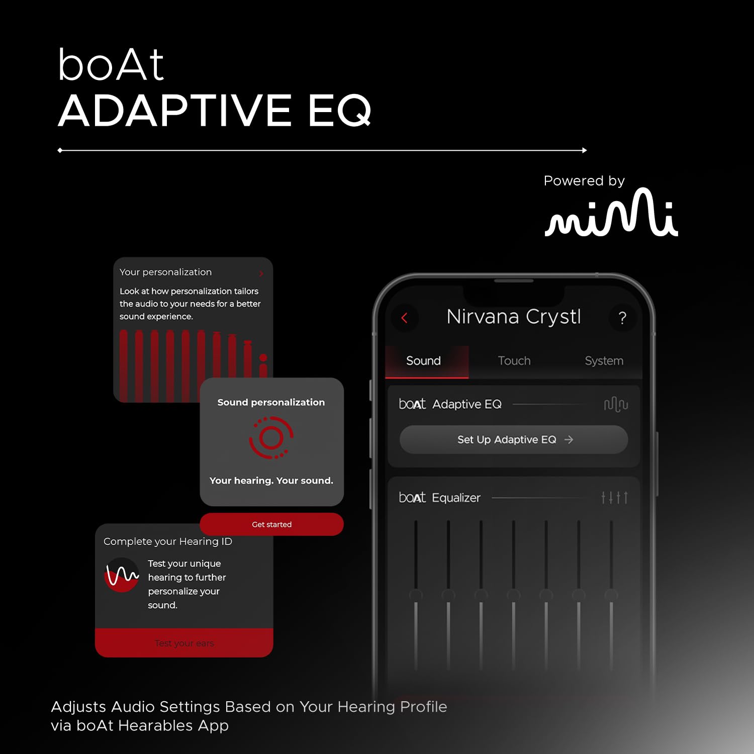 boAt Nirvana Crystl (2025 Launch), Transparent Case,Spatial Audio, ANC(~32dB), 100Hrs Battery,4Mics ENx,App Support, Bluetooth Earbuds, TWS Ear Buds Wireless Earphones with mic - Image 8