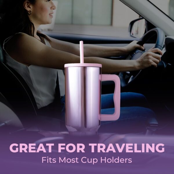 DOCAT 1200ML Stainless Steel Tumbler with Lid and Straw, Hot and Cold Double Insulated Sipper Mug - Image 6